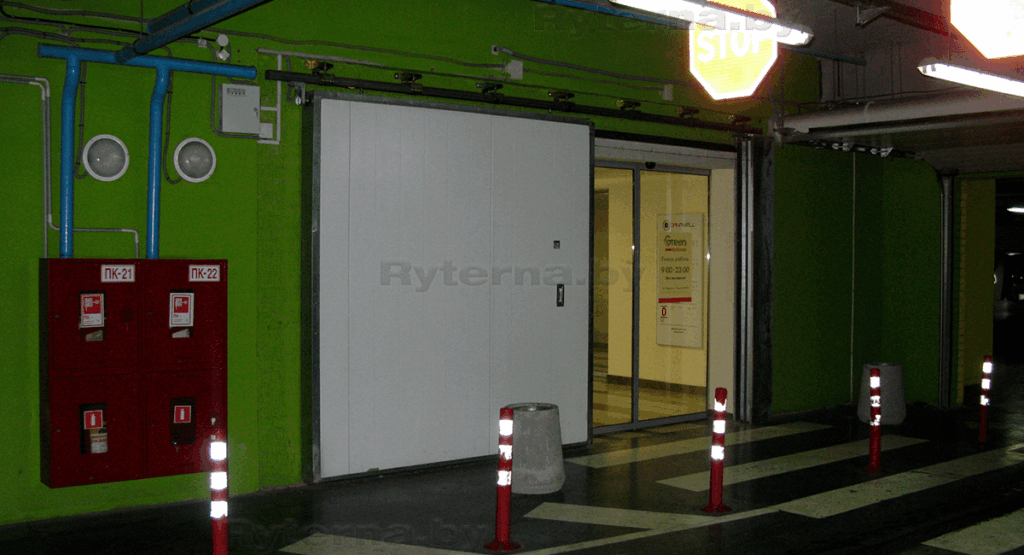 Купить Подвесные откатные промышленные ворота Ryterna 4000×3500 мм