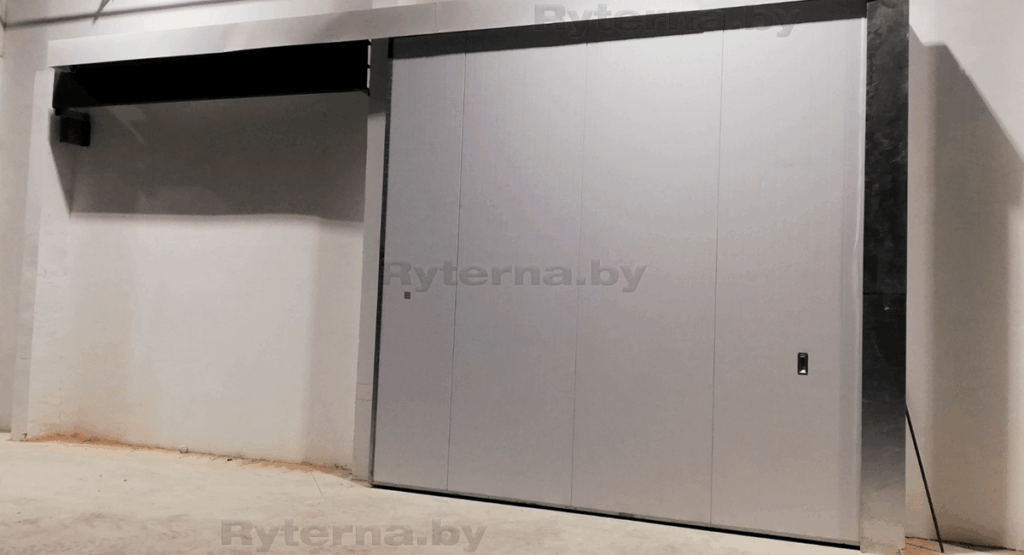 Купить Подвесные откатные промышленные ворота Ryterna 4000×4000 мм