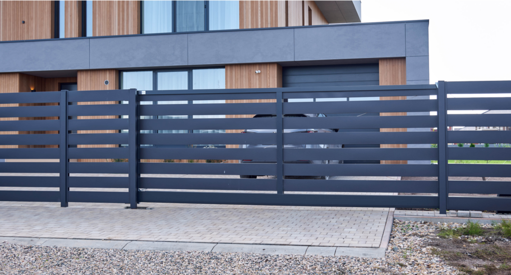 Купить Уличные откатные ворота ALUTECH Prestige 3000×1500 мм